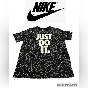 Nike Black and White 'Just Do It' Tee
